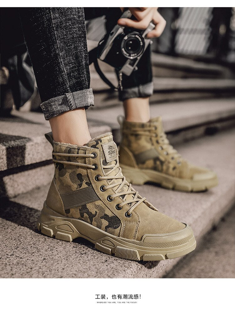 Outdoot Booties für den Herren in Military Style