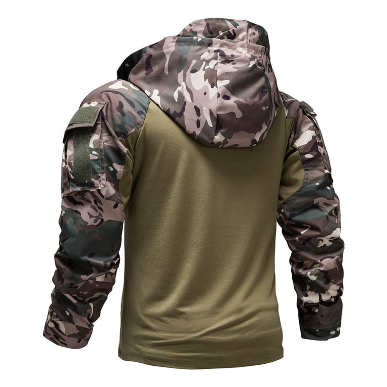 Military Camouflage Taktisches langärmliges T-Shirt für Herren