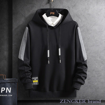 Langärmliges Herren Hoodie -  Plus Size  9XL 10XL