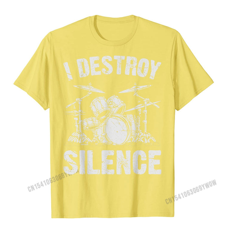 Vintage Drumset T-Shirt für Herren