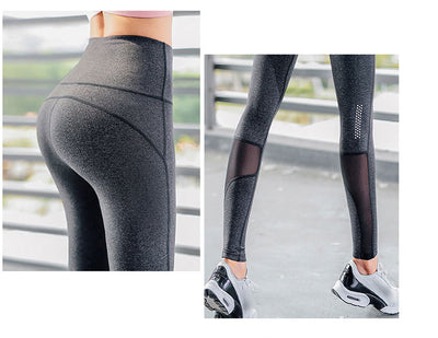 Damen Leggings mit Netzbesatzin 2 Längen