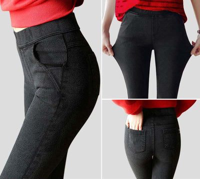 Elastische Leggings für Damen mit Taschen