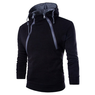 Herren Hoodie mit Reißverschlüssen