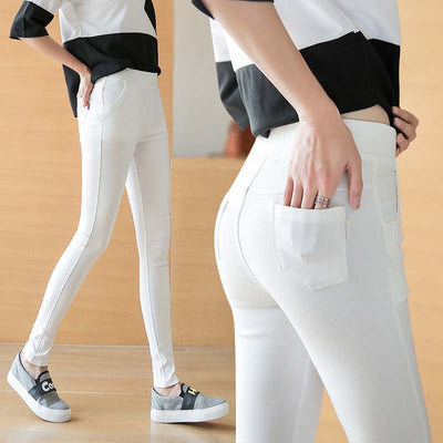 Elastische Leggings für Damen mit Taschen