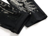 Schwarze Herren Jeans mit Drachenmotiv