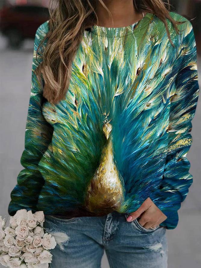 Fashion Peacock Damen Sweatshirt