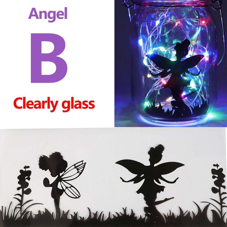 Solar Light Outdoor Fairy Laterne Hanging Glass