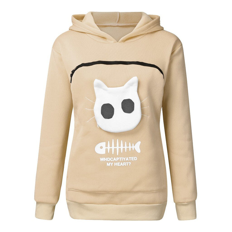 Damen Hoodie für die Katzenliebhaberin