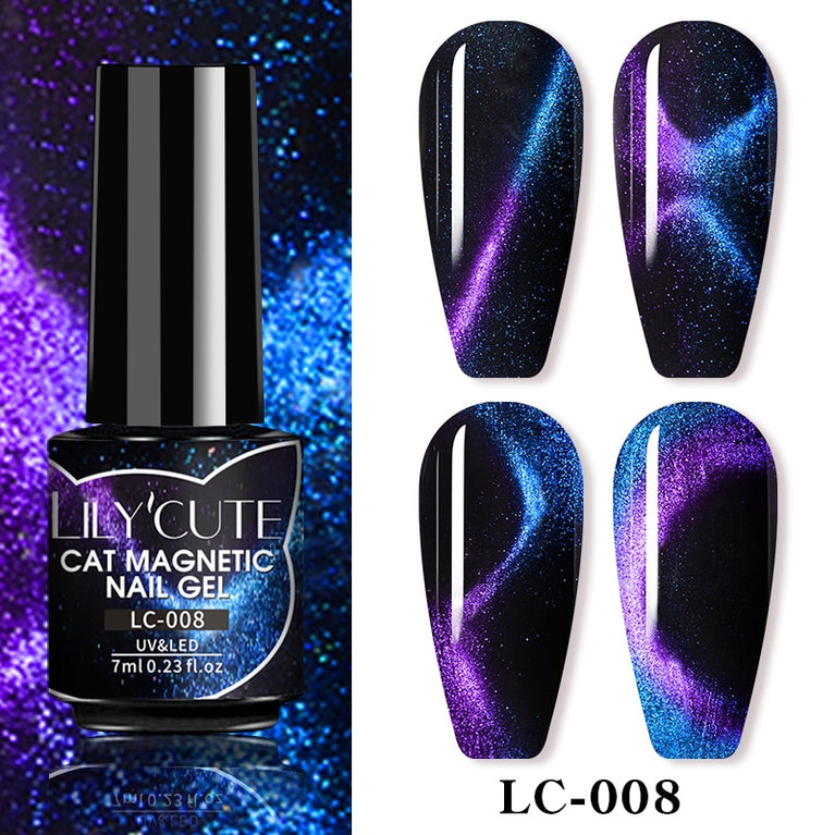 LILYCUTE 7ml 9D Cat Magnetic Gel Nagellack