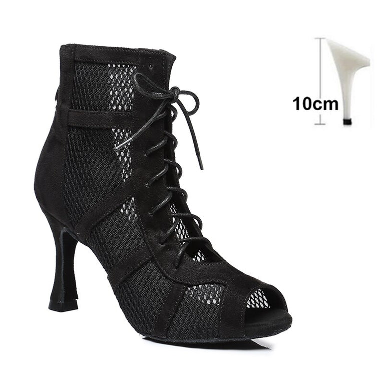 Damen High Heels mit Netzeinsatz