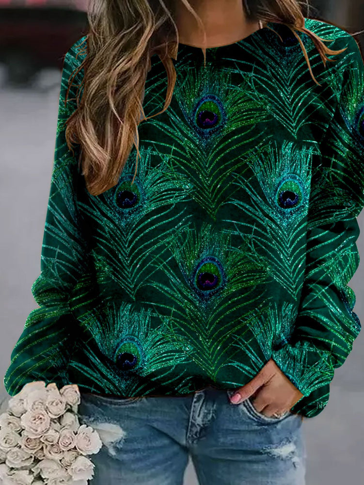 Fashion Peacock Damen Sweatshirt