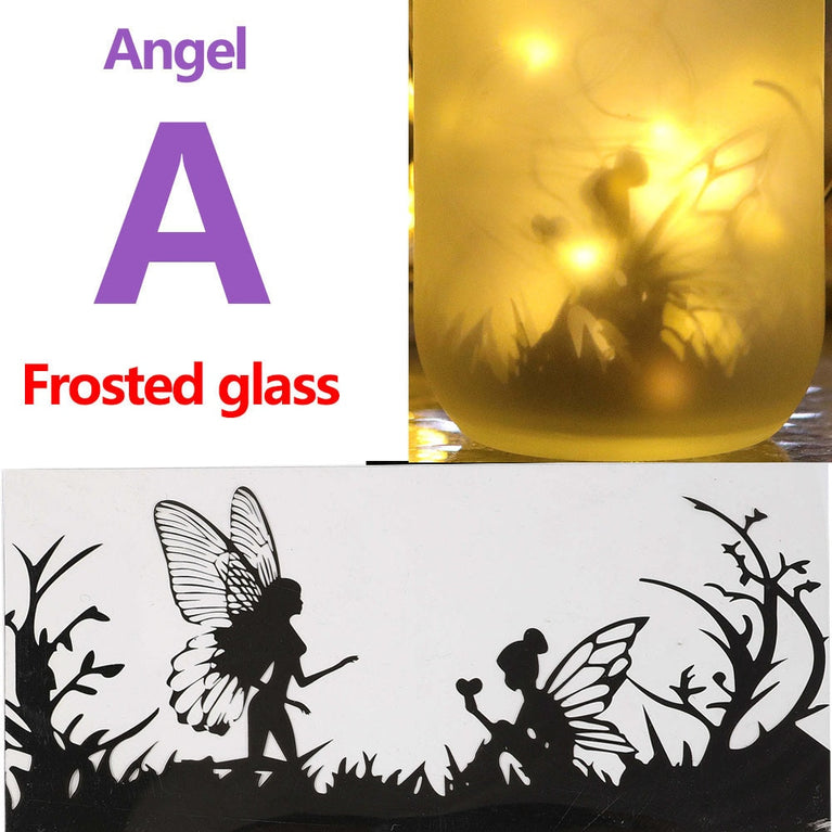 Solar Light Outdoor Fairy Laterne Hanging Glass