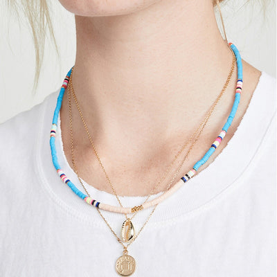 New Design Bohemian Rainbow Heshi Choker Damen Kette