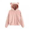 Teddy Damen Hoodie mit Öhrchen