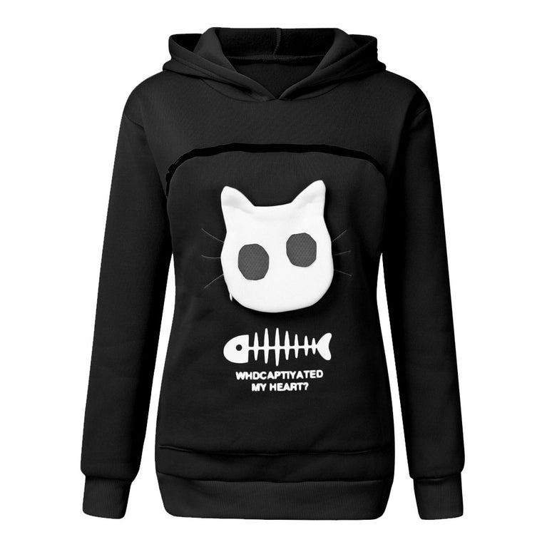 Damen Hoodie für die Katzenliebhaberin