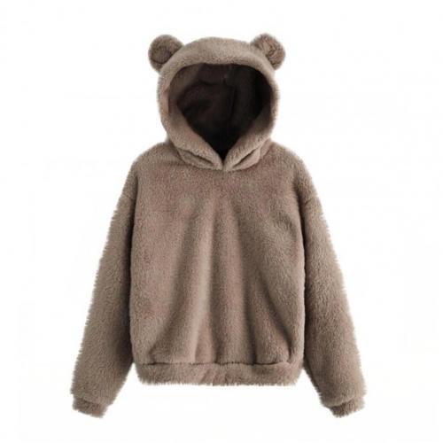 Teddy Damen Hoodie mit Öhrchen