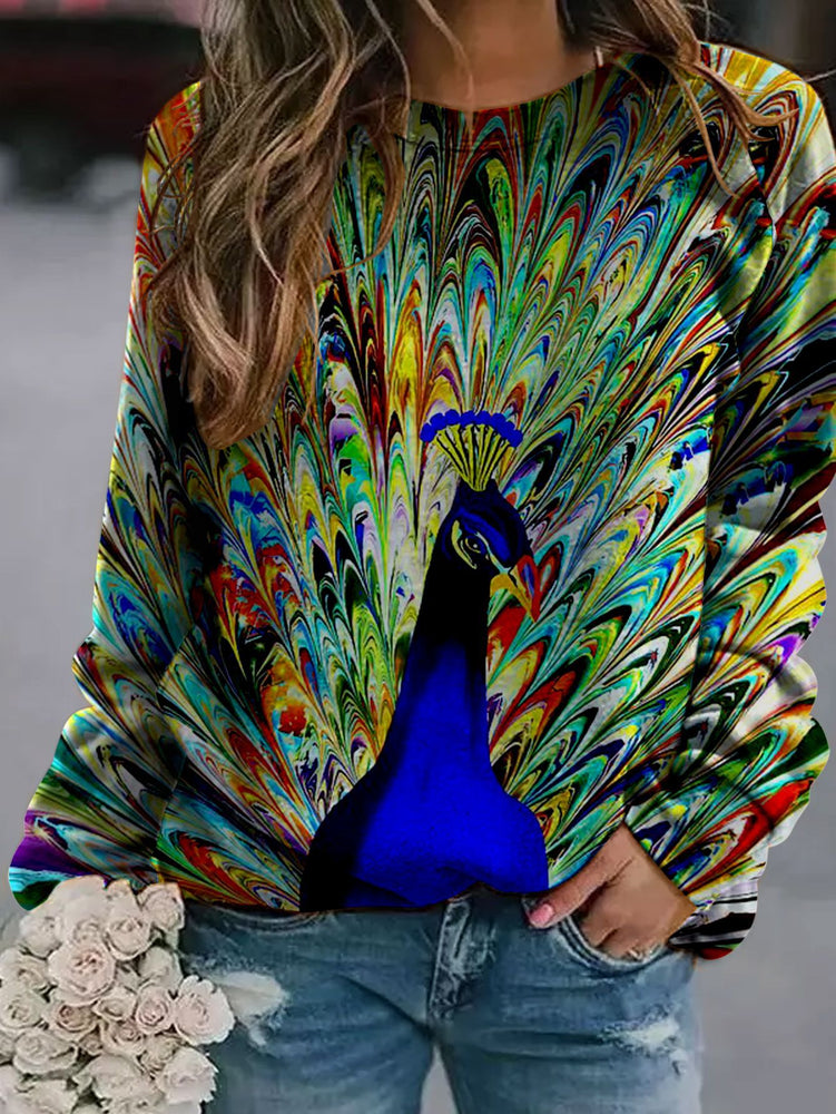 Fashion Peacock Damen Sweatshirt