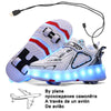 Neue USB Schuhe mit Rollen für Jungen und Mädchen, LED Licht
