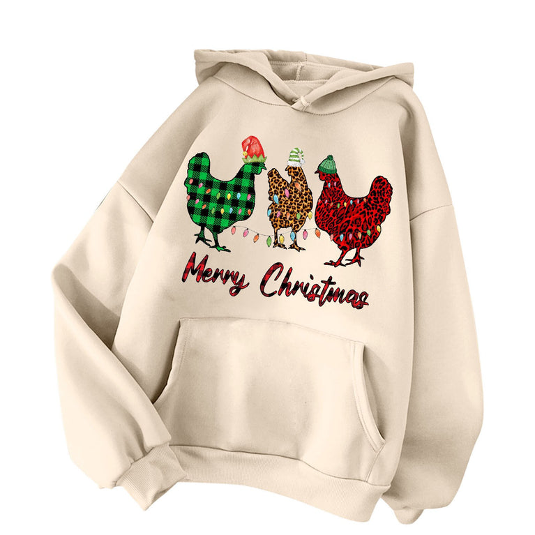 Weihnachtlicher Damen Hoodie in verschiedenen Variationen