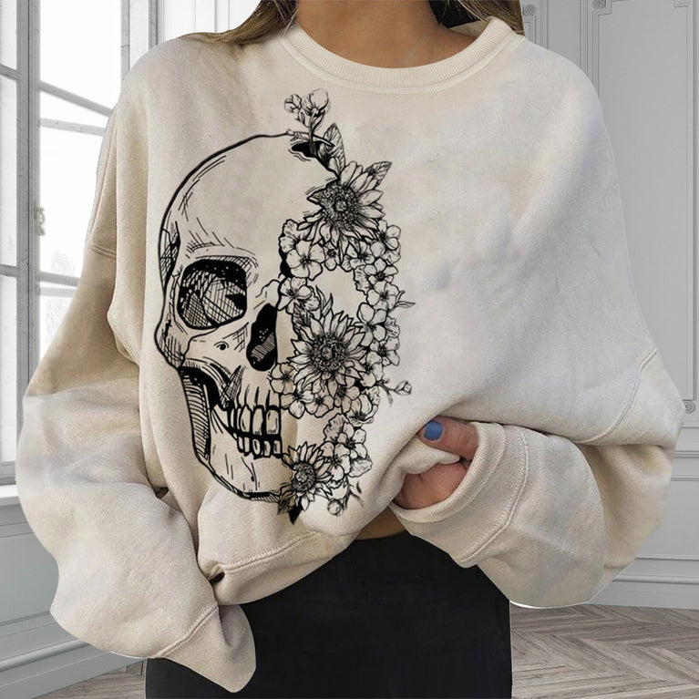 Damen Skull Sweatshirt