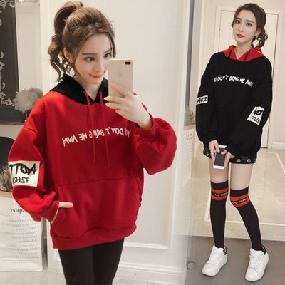 Mode Harajuku Korean Lose Sweatshirt Frauen Herbst Kpop Streetwear Übergroßer Hoodie Kleidung Langarm Tops Hoodie Koreanisch