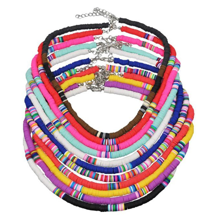 New Design Bohemian Rainbow Heshi Choker Damen Kette