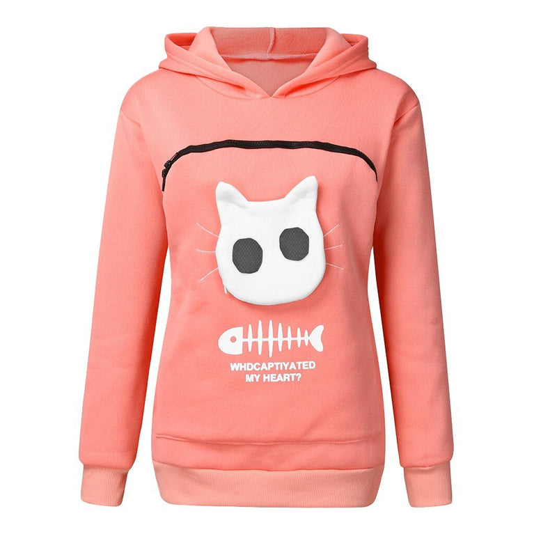 Damen Hoodie für die Katzenliebhaberin