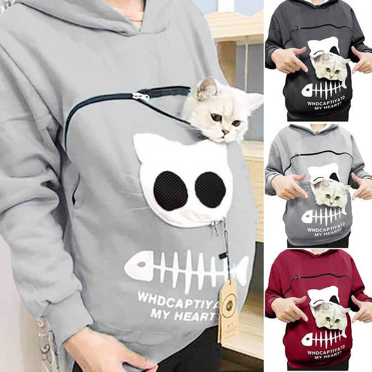 Damen Hoodie für die Katzenliebhaberin