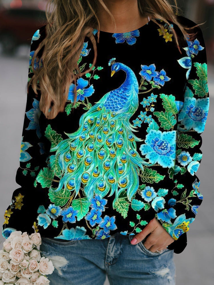 Fashion Peacock Damen Sweatshirt