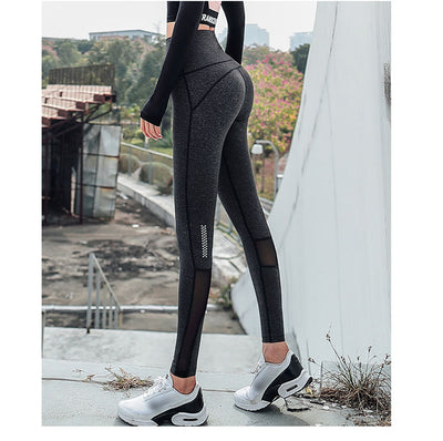 Damen Leggings mit Netzbesatzin 2 Längen