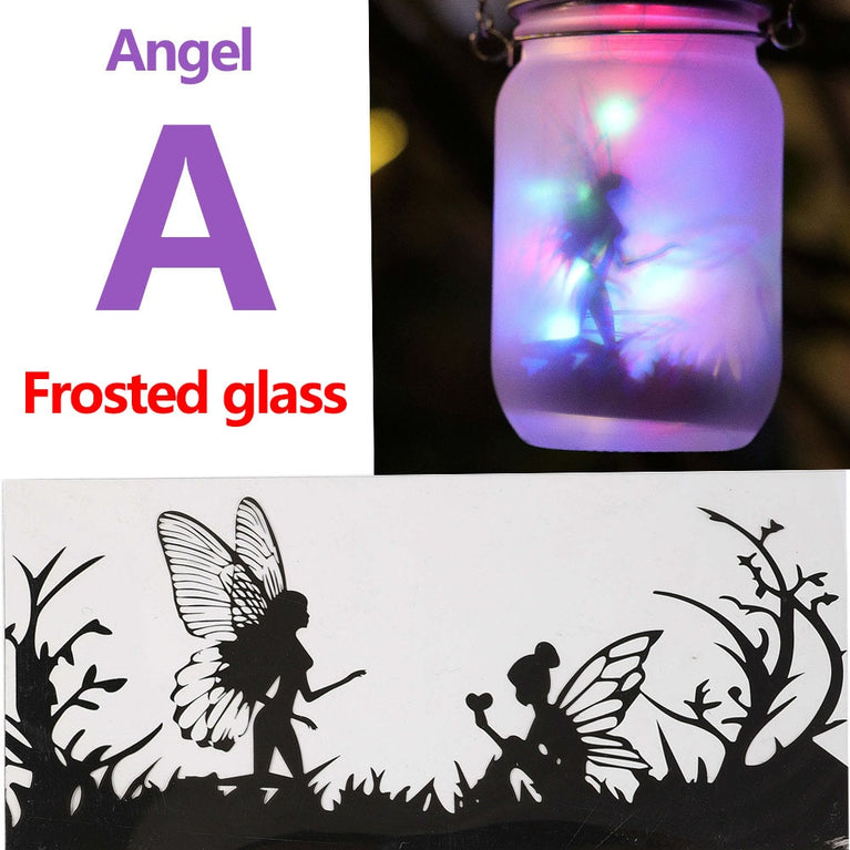 Solar Light Outdoor Fairy Laterne Hanging Glass