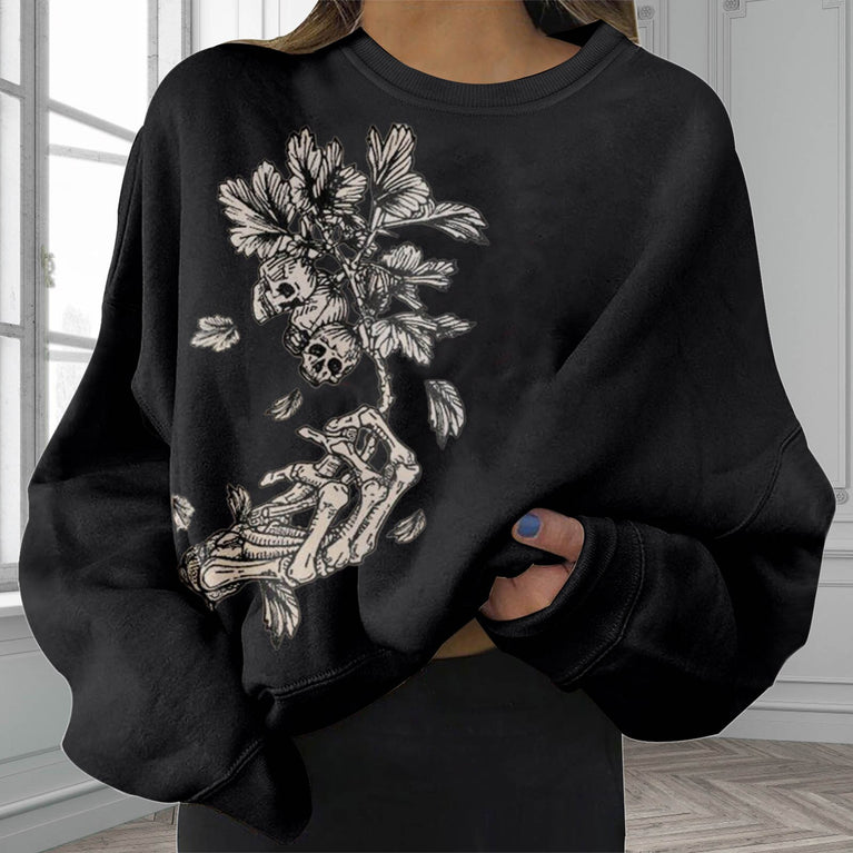 Damen Skull Sweatshirt