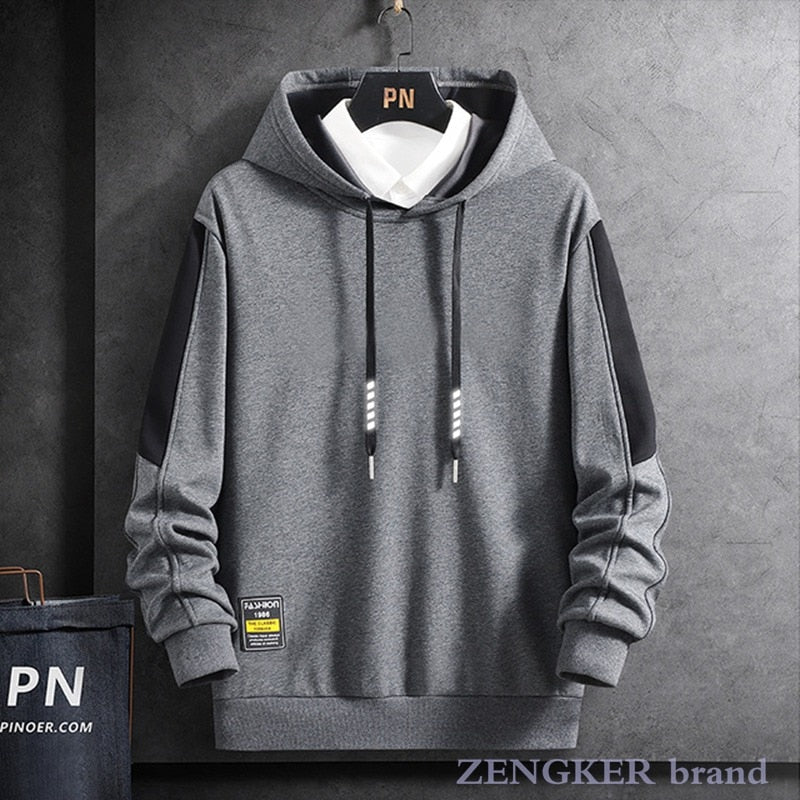 Langärmliges Herren Hoodie -  Plus Size  9XL 10XL