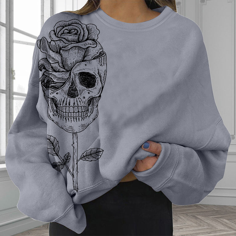 Damen Skull Sweatshirt