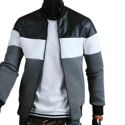 Lässige Herren Jacke mit Taschen und Stehkragen