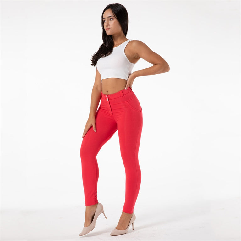 Melody Red Skinny Damen Jeggings