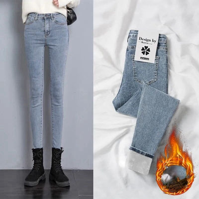 Schicke Winter Damen Jeans