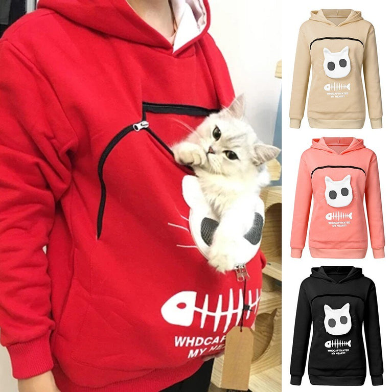 Damen Hoodie für die Katzenliebhaberin