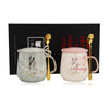 Mr Right Mrs Always Right Paar Kaffeetassen - Keramik Marmor Tassen Set