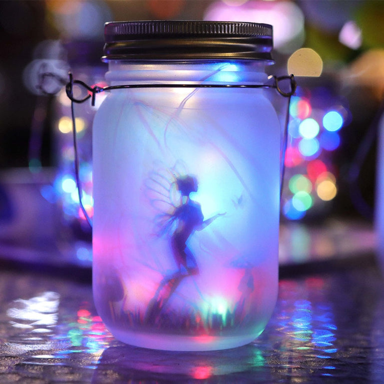 Solar Light Outdoor Fairy Laterne Hanging Glass