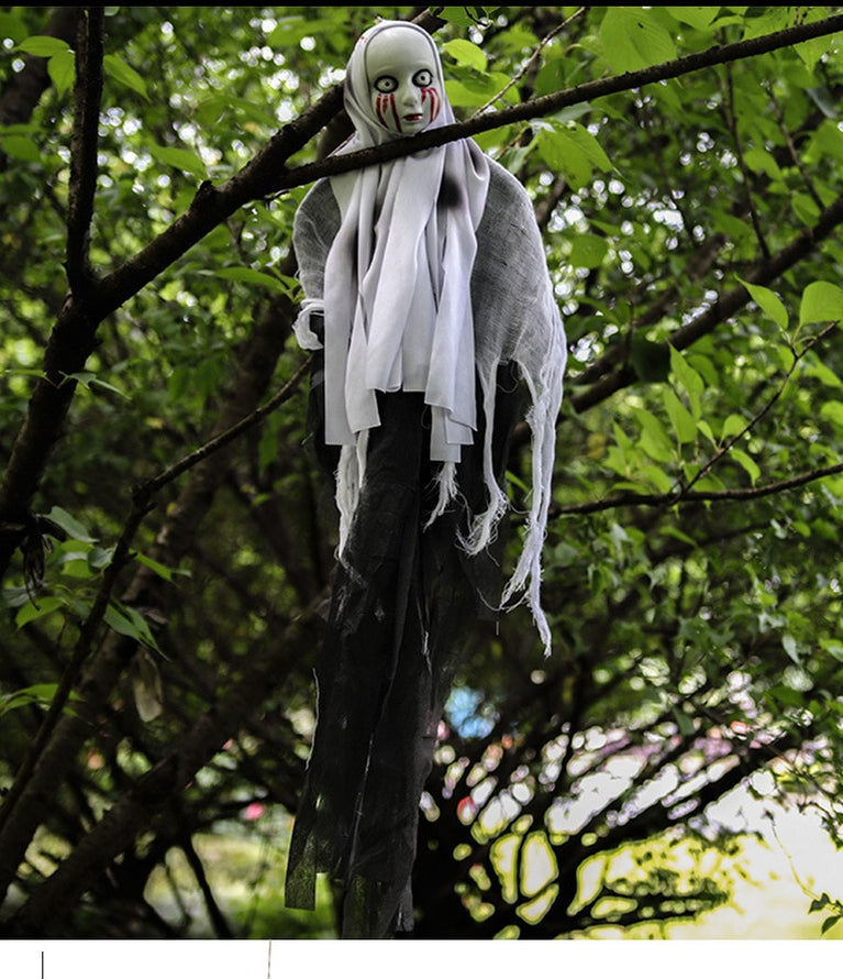 Halloween Hängefigur Skull Ghost für Innen und Außenbereich