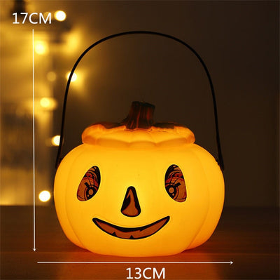 Halloween LED-Leuchten Horror Totenkopf Kerze