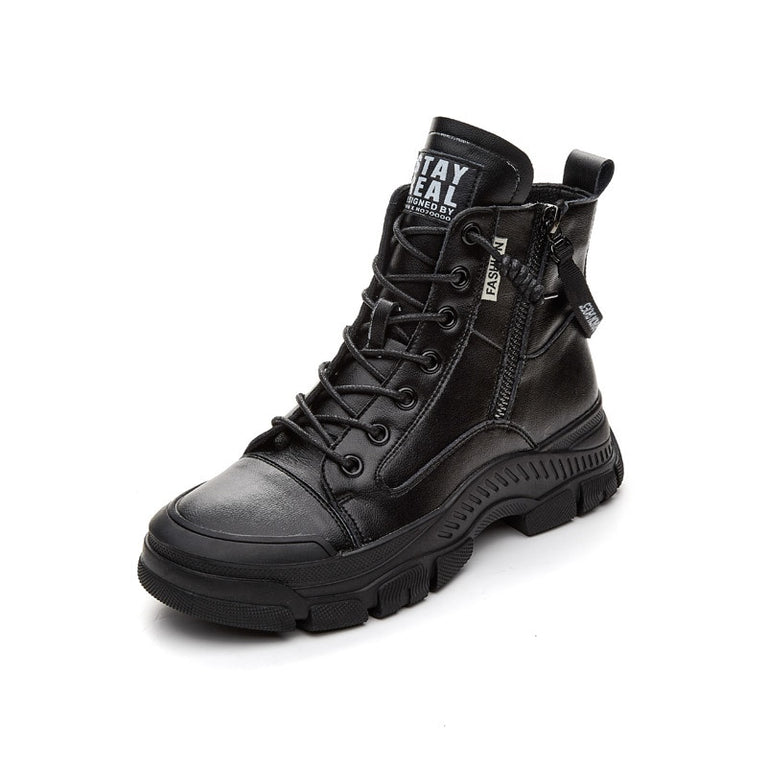 Damen Boots aus echtes Leder