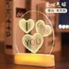 Liebe USB 3D Led Nachtlicht Valentinstag Geschenk