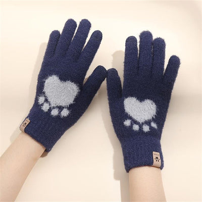 Süsse Cat Paw Printing Damen Handschuhe