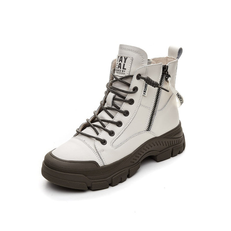 Damen Boots aus echtes Leder