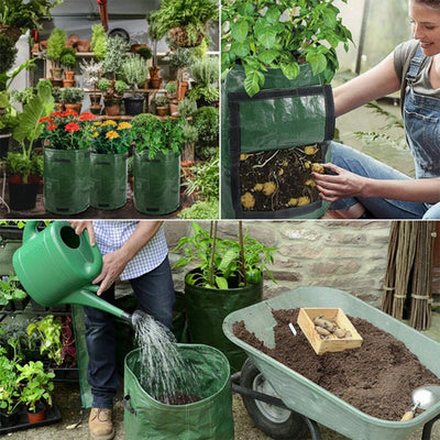 12 Gallonen DIY Kartoffelpflanzer Pflanzbehälter Tasche Gemüsegarten Jardineria verdicken Gartentopf Pflanzbeutel