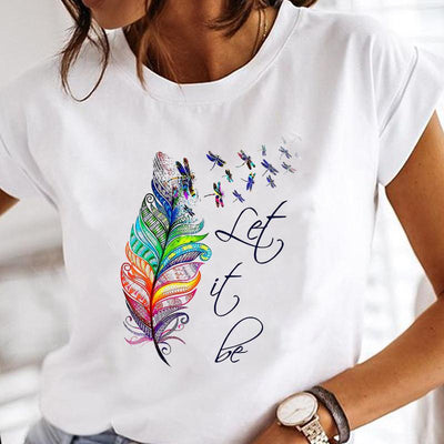 Damen Shirt mit Aquarell Druck