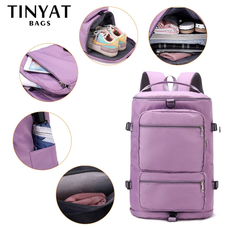 TINYAT Damen Rucksack mit großen Volumen