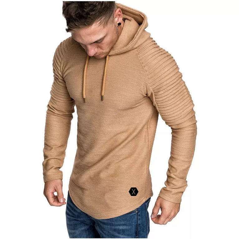 Einfarbiger und dünner Herren Hoodie